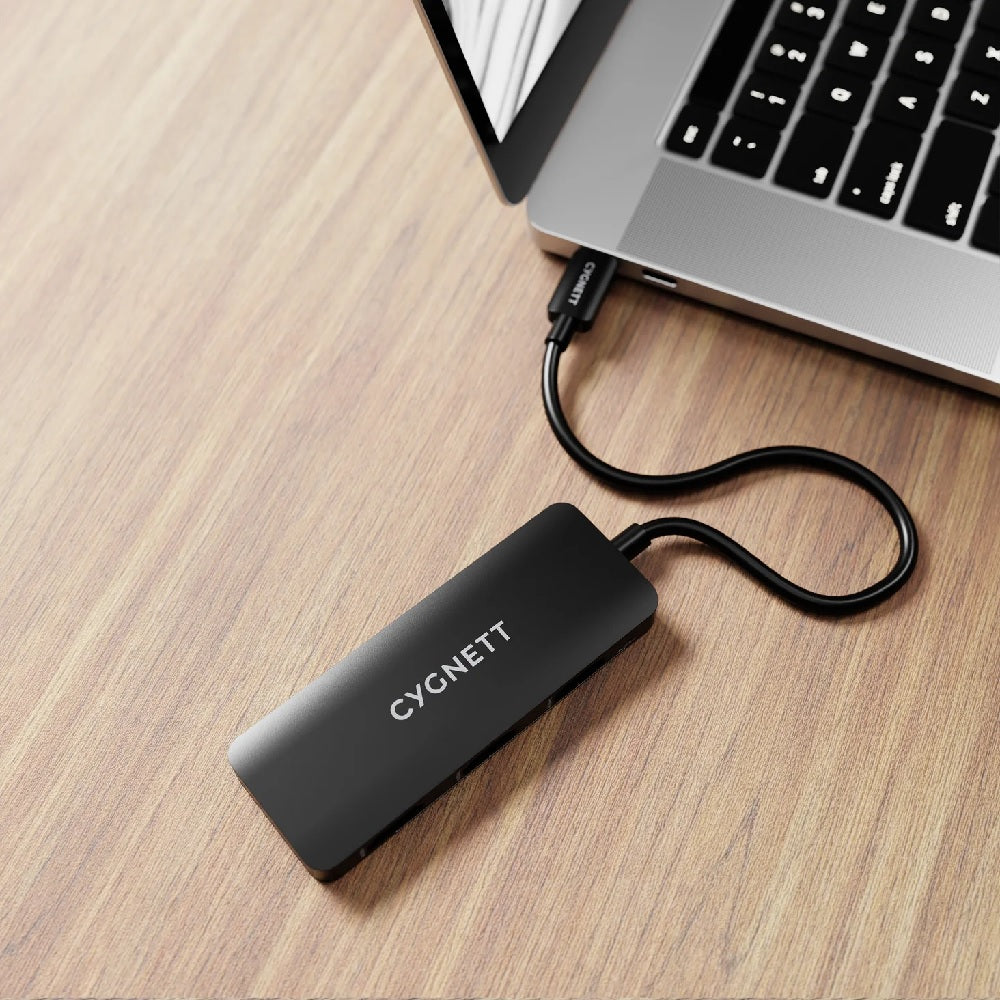 Cygnett Unite 3-in-1 USB-C to Triple HDMI Hub - Black(CY5392CYHUB),2x4k(60HZ),3x4k(30Hz),Supports MST Mode,ABS Outershell, 15cm cable,2 Year Warranty - Image 2