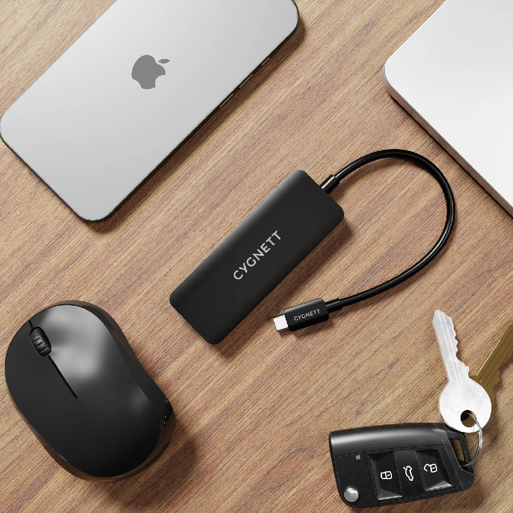 Cygnett Unite 3-in-1 USB-C to Triple HDMI Hub - Black(CY5392CYHUB),2x4k(60HZ),3x4k(30Hz),Supports MST Mode,ABS Outershell, 15cm cable,2 Year Warranty - Image 4