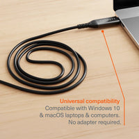 Cygnett Unite USB-C To RJ45 Ethernet Cable Gigabit (5M) - Black(CY5506PCCCE), 1Gbps, USB 3.2, Universal Compatibility, 2 Years Warranty - Image 3