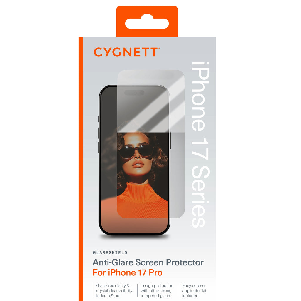Cygnett GlareShield Apple iPhone 17 Pro (6.3") Tempered Glass Screen Protector - (CY5531CPTGL), DropProof, Touch Sensitivity, 2 Years Warranty - Image 4