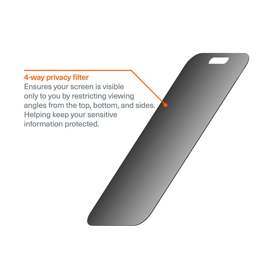 Cygnett Apple iPhone 17 Pro (6.3") 4-Way Privacy Screen Protector - (CY5541CPTGL), Edge-to-Edge, Scratch Resistance, 2 Years Warranty - Image 3
