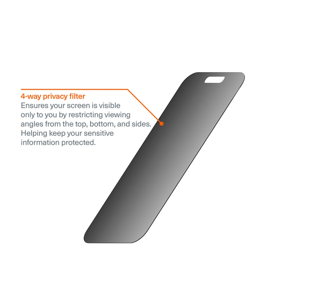 Cygnett Apple iPhone 17 Pro Max (6.9") 4-Way Privacy Screen Protector - (CY5542CPTGL), Edge-to-Edge, Scratch Resistance, 2 Years Warranty - Image 3