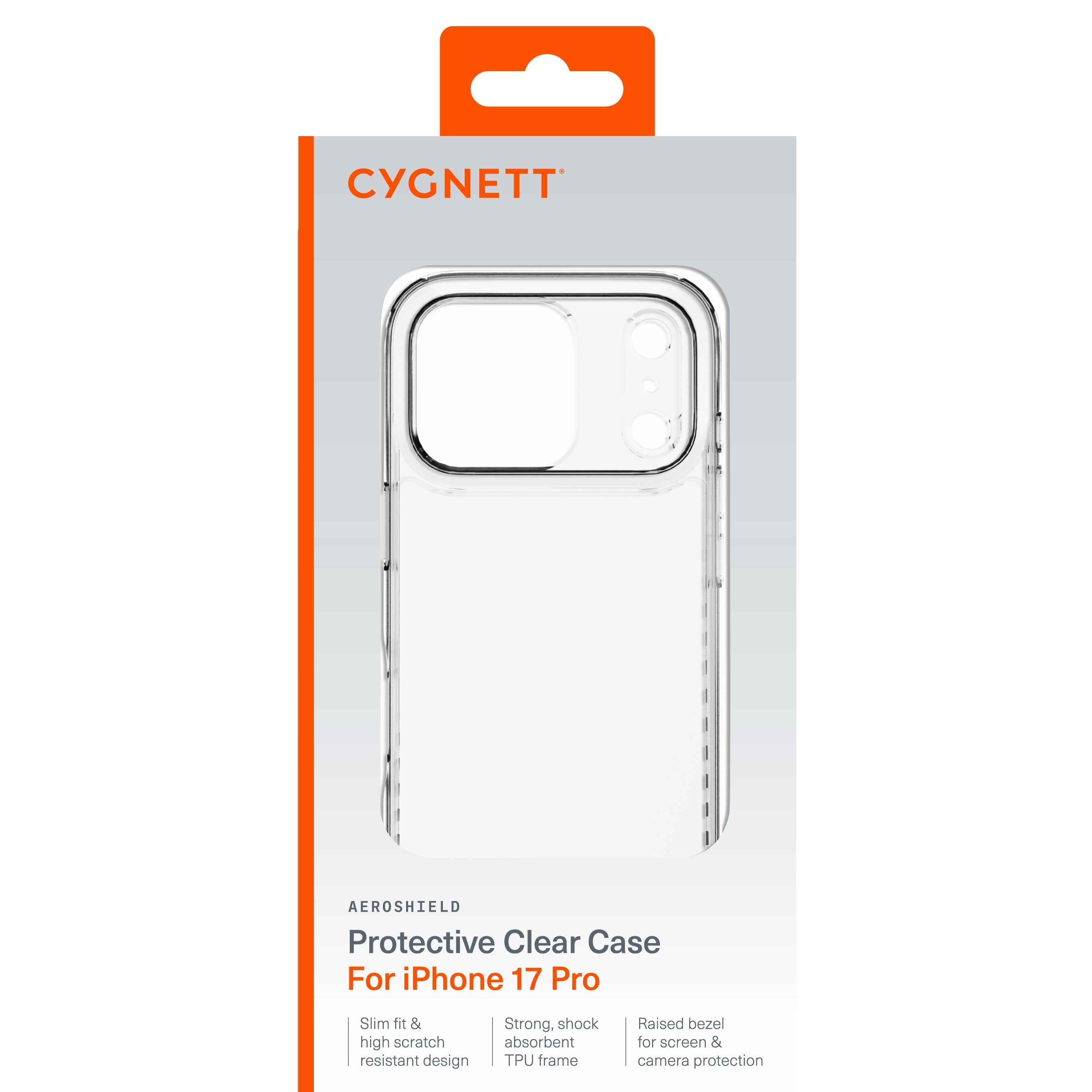 Cygnett AeroShield Apple iPhone 17 Pro (6.3") Clear Case - (CY5550CPAEG), TPU Frame, Anti-Yellowing, UV Resistance, Scratch Resistant,2 Years Warranty - Image 4
