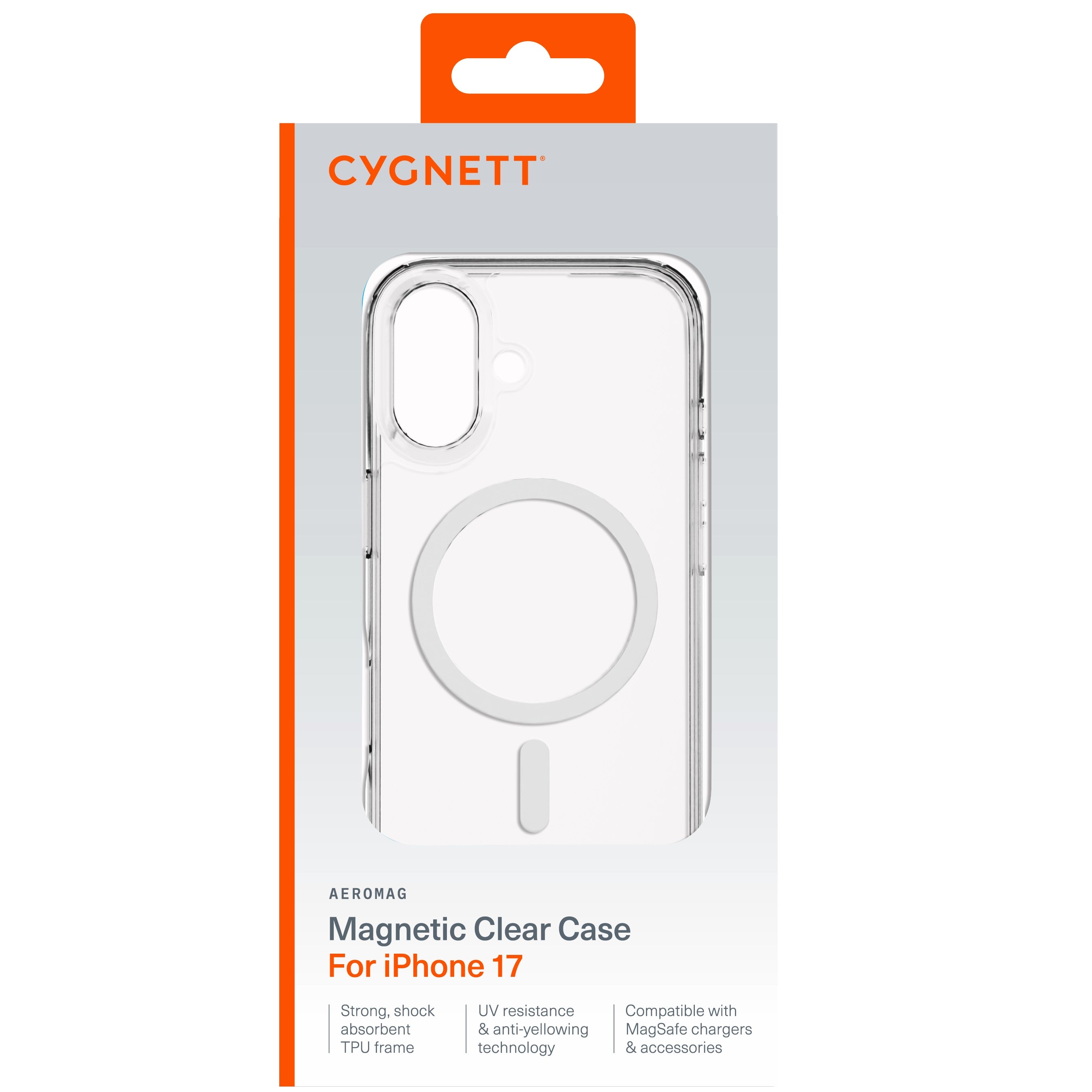 Cygnett AeroMag Apple iPhone 17 (6.3") Magnetic Clear Case - (CY5552CPAEG), TPU Frame, Anti-Yellowing,UV Resistance,Scratch Resistant,2 Years Warranty - Image 4