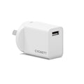 Cygnett PowerPlus 12W USB-A Wall Charger - White(CY5594PDWCH), Lightweight & Compact Design, Perfect for Travel, 2 Years Warranty - Image 1