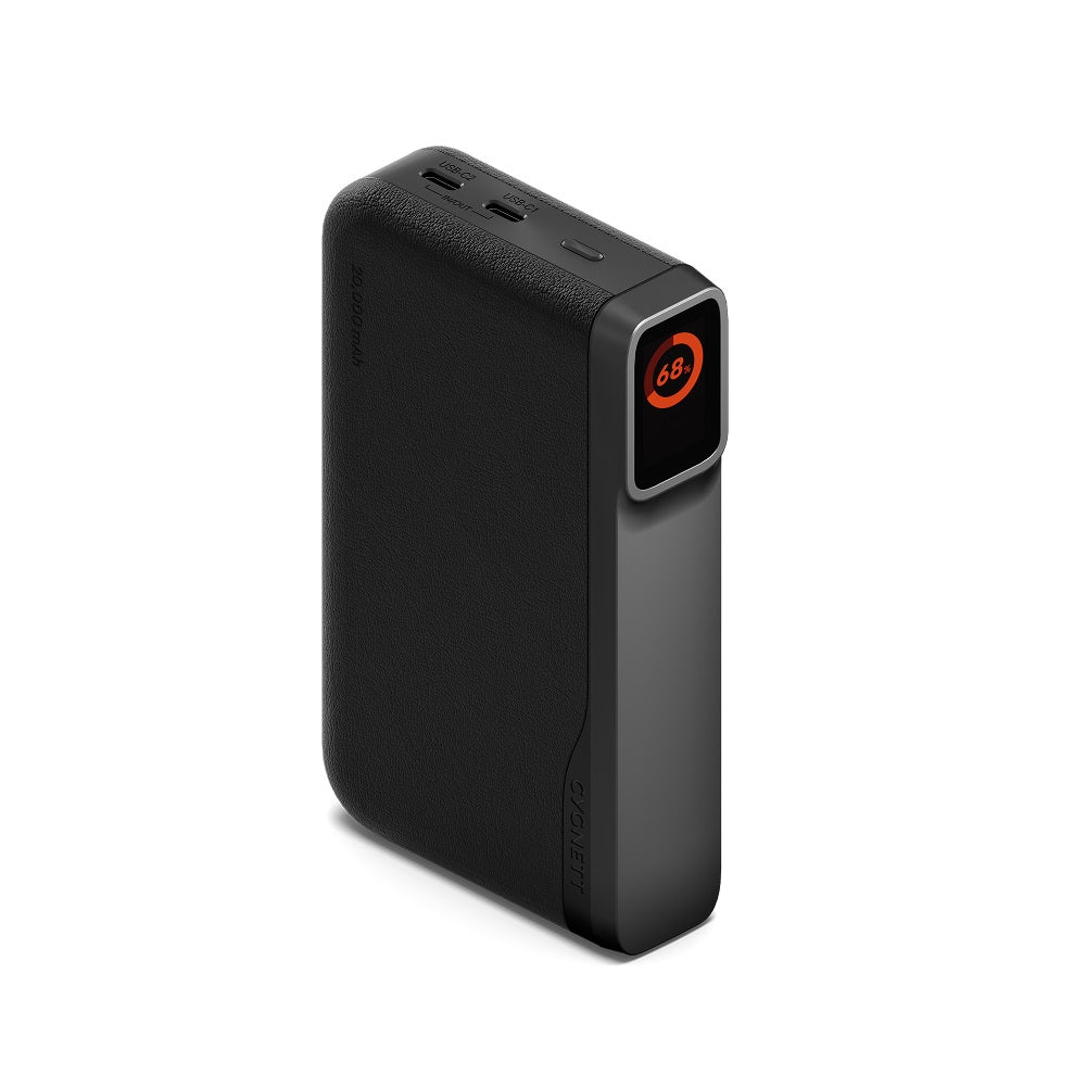 Cygnett Encore 20k mAh Power Bank - Graphite(CY5633PBCHE), 65W, 2x USB-C PD, 1x USB-A Ports, LED Display,Fast Charge,3x Device Charge,2 Years Warranty - Image 1