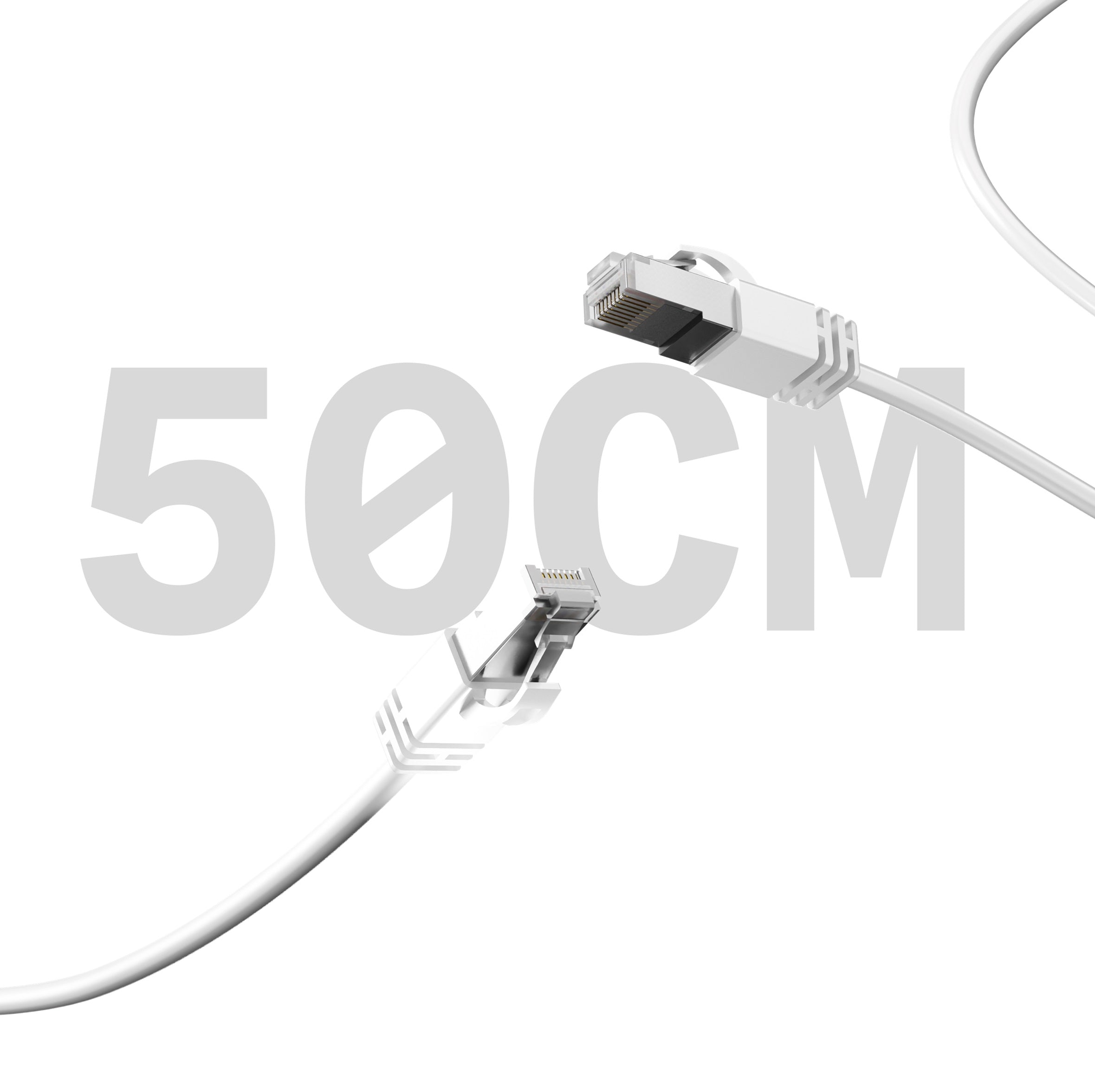 Cygnett Unite CAT6 RJ45 Gigabit Ethernet Cable 50cm – White (CY5647PCAT6), 10Gbps, Protective PVC Layer, Universal Compatibility, 2 Years Warranty - Image 2