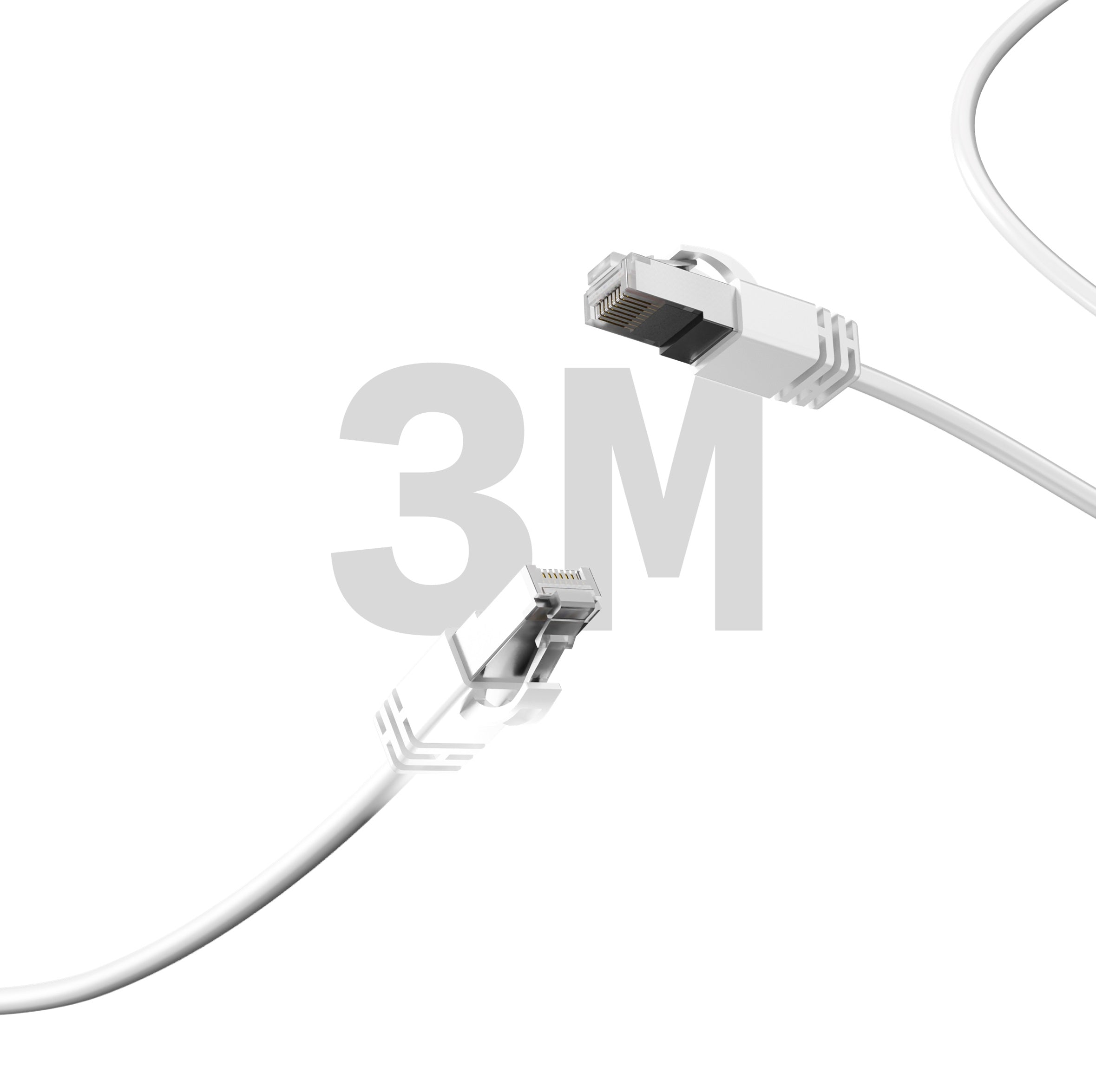 Cygnett Unite CAT6 RJ45 Gigabit Ethernet Cable 3m – White (CY5650PCAT6), 10Gbps, Protective PVC Layer, Universal Compatibility, 2 Years Warranty - Image 2