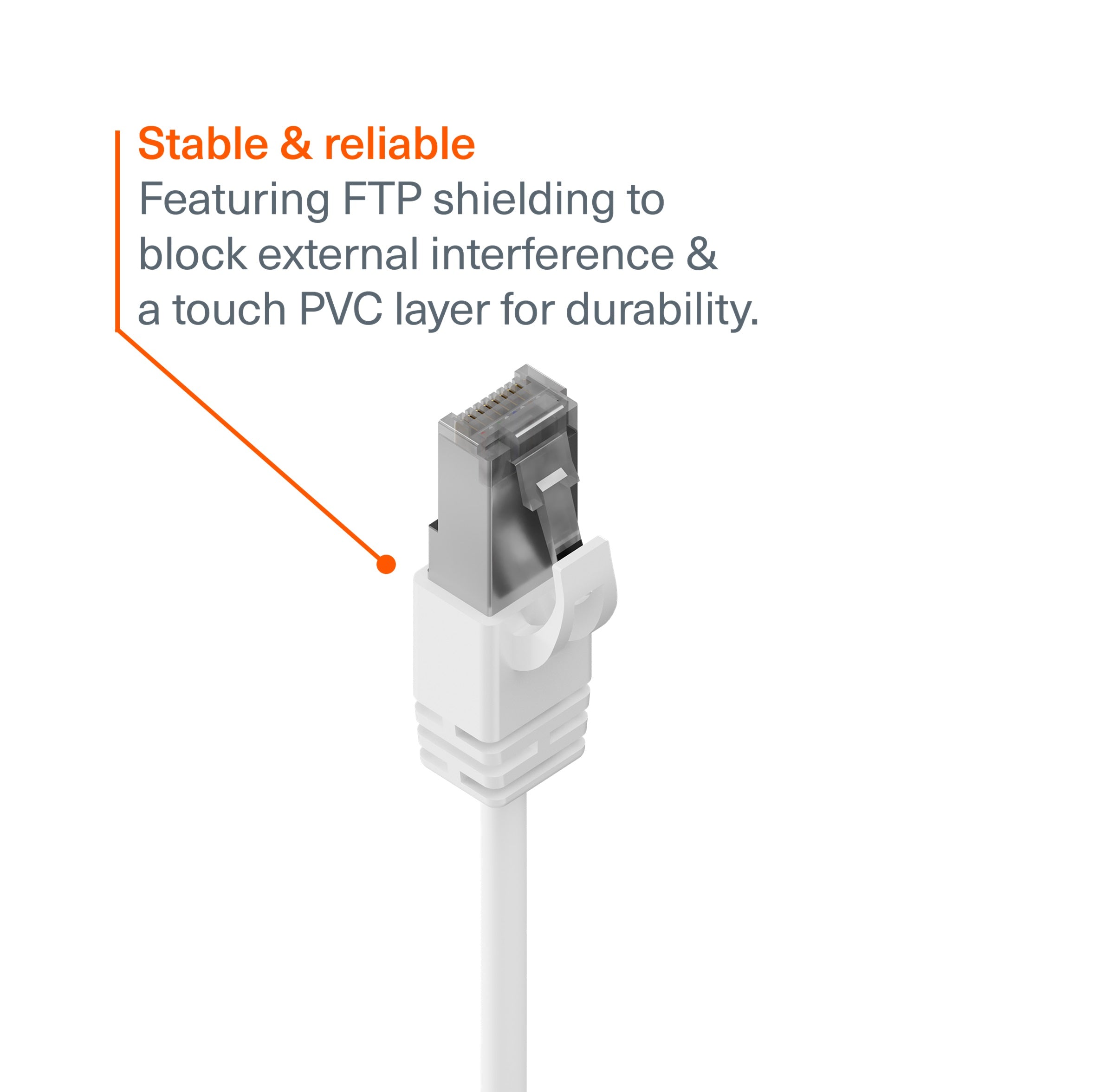 Cygnett Unite CAT6 RJ45 Gigabit Ethernet Cable 5m – White (CY5651PCAT6), 10Gbps, Protective PVC Layer, Universal Compatibility, 2 Years Warranty - Image 3