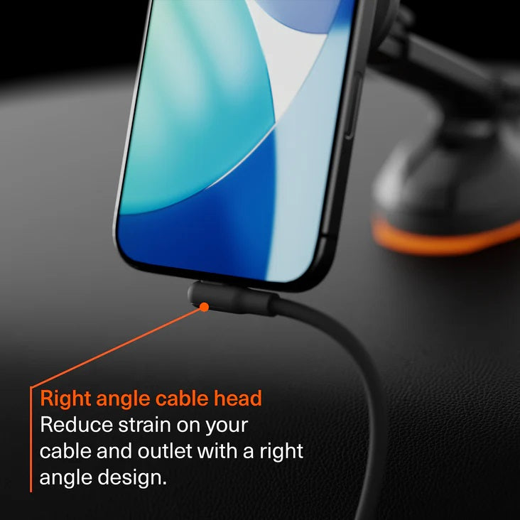 Cygnett DriveSync Right Angled Magnetic Silicone USB-C to USB-C Cable (0.7M) - (CY5666CCACB), 3A/60W, 480Mbps, Drive & Sync, 2 Years Warranty - Image 4