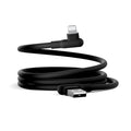 Cygnett DriveSync Right Angled Silicone Lightning to USB-A Cable (0.7M) - (CY5667CCACB), 2.4A/12W, 480Mbps, Drive & Sync, 2 Years Warranty - Image 1