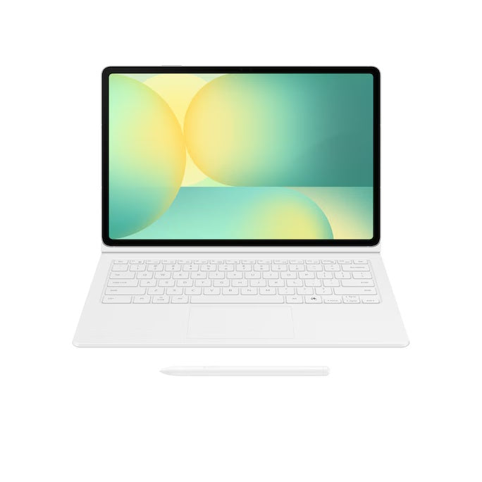 Samsung Galaxy Tab S10 FE+ Book Cover Keyboard with Trackpad - White(EF-DX625UWEGWW), Magnetic, Effortless Comes In 150°, AI Key, 6 Months Warranty - Image 2