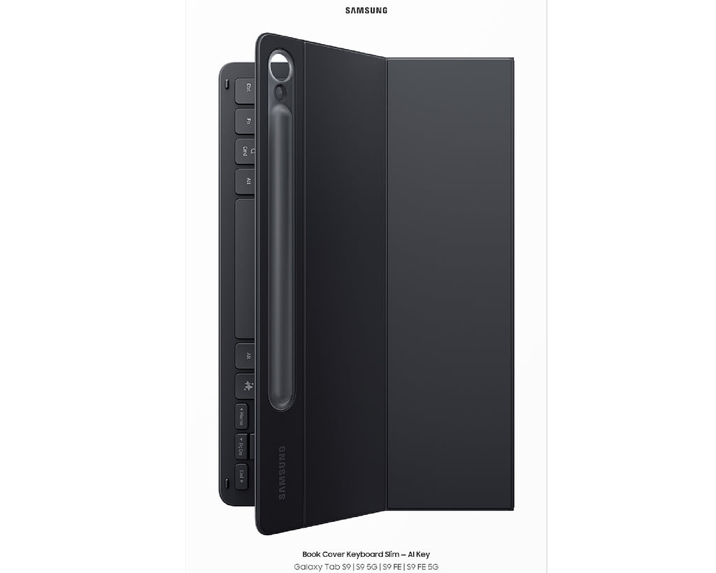 Samsung Galaxy Tab S10 Lite / S10 FE / Tab S9 / S9 FE Book Cover Keyboard Slim - Black(EF-DX720UBEGWW), Slim and Lightweight, AI Key, 6 Month Warranty - Image 4