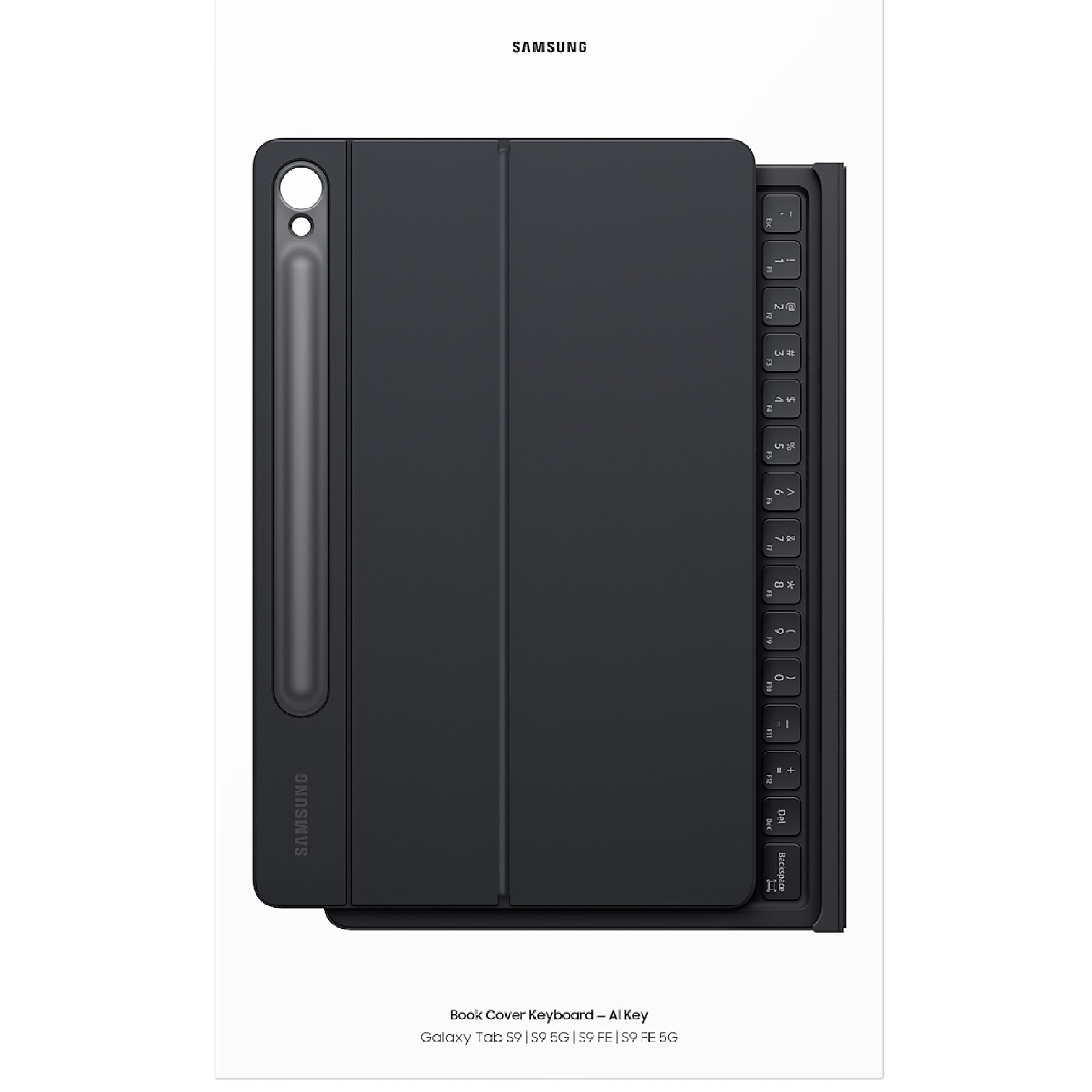 Samsung Galaxy Tab S10 Lite / S10 FE / Tab S9 / S9 FE Book Cover Keyboard - Black(EF-DX725UBEGWW), Effortless Comes In 150°, AI Key, 6 Months Warranty - Image 4