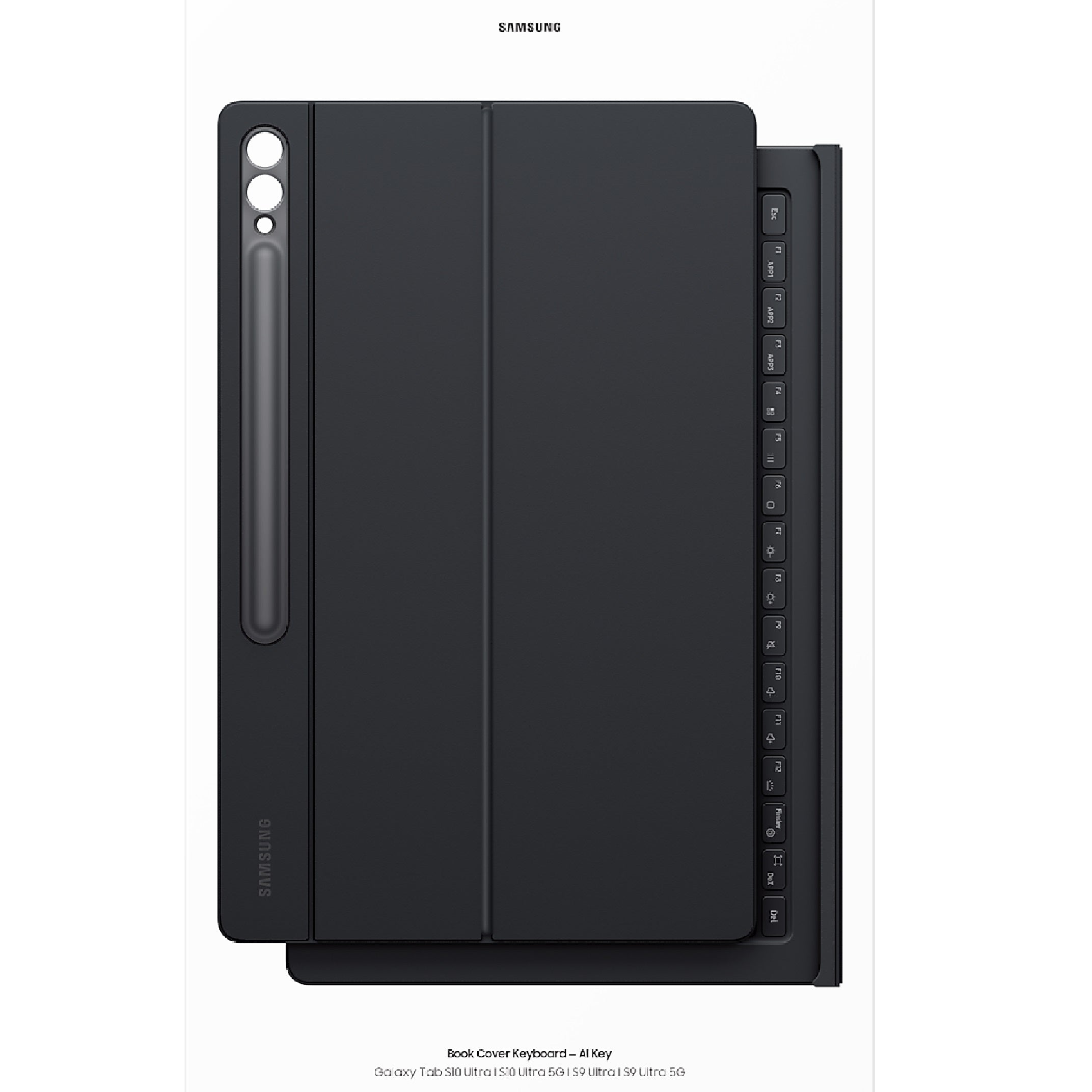 Samsung Galaxy Tab S10+ / Tab S9+ / Tab S9 FE+ Book Cover Keyboard - Black(EF-DX825UBEGWW),Magnetic, Effortless Comes In 150°,AI Key,6 Months Warranty - Image 4