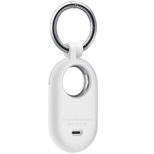 Samsung Galaxy SmartTag 2 Silicon Case - White (EF-PT560CWEGWW),*AU STOCK*, Soft-Touch Protection, Built-in Carabiner Ring, 1 Years Warranty - Image 3