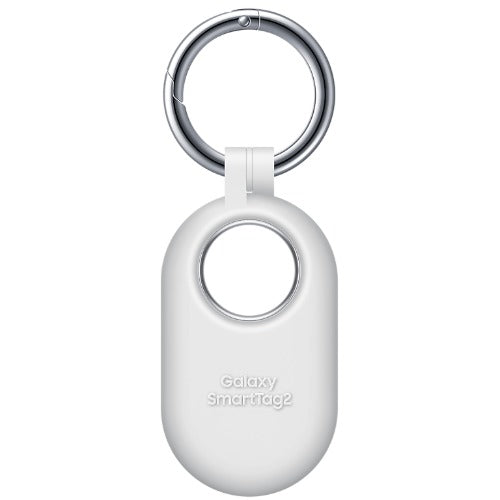 Samsung Galaxy SmartTag 2 Silicon Case - White (EF-PT560CWEGWW),*AU STOCK*, Soft-Touch Protection, Built-in Carabiner Ring, 1 Years Warranty - Image 1