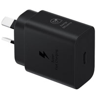 Samsung 25W GaN USB-C Fast Wall Charger - Black(EP-T2510NBEGAU), 1x USB-C, Supports up to 25W, Compact & Travel-Ready, 1 Year Warranty - Image 1
