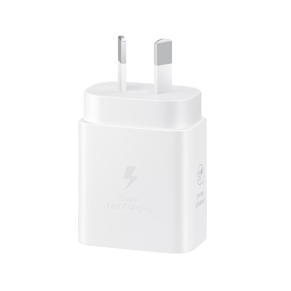 Samsung 25W GaN USB-C Fast Wall Charger - White(EP-T2510NWEGAU), 1x USB-C, Supports up to 25W, Compact & Travel-Ready, 1 Year Warranty - Image 2