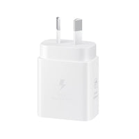 Samsung 25W GaN USB-C Fast Wall Charger - White(EP-T2510NWEGAU), 1x USB-C, Supports up to 25W, Compact & Travel-Ready, 1 Year Warranty - Image 2