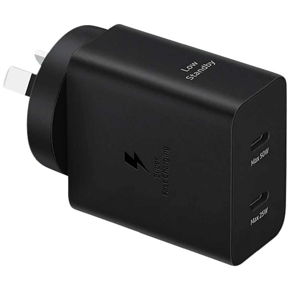 Samsung 50W Duo Power Adapter with USB-C to C Cable (1.8M) - Black(EP-T5020XBEGAU), 2xUSB-C, Multi Device Compatibility, 6 Months Warranty - Image 4