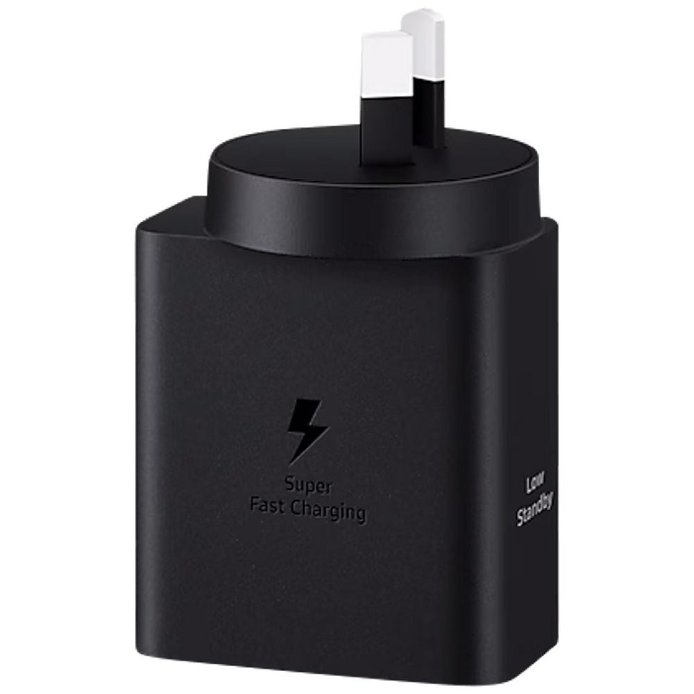Samsung 50W Duo Power Adapter with USB-C to C Cable (1.8M) - Black(EP-T5020XBEGAU), 2xUSB-C, Multi Device Compatibility, 6 Months Warranty - Image 2