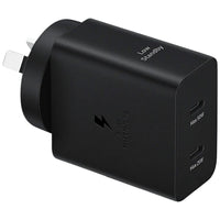 Samsung 50W Duo Power Adapter with USB-C to C Cable (1.8M) - Black(EP-T5020XBEGAU), 2xUSB-C, Multi Device Compatibility, 6 Months Warranty - Image 1