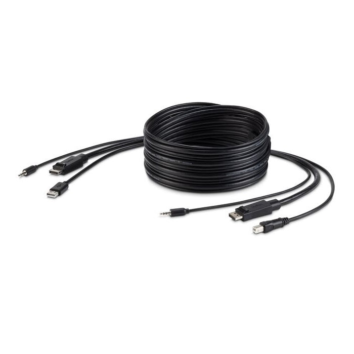 Belkin Cybersecurity and Secure KVM TAA DisplayPort + USB A/B + Audio Combo Cable - 6FT, 4K@60hz, SKVM, High Retention Connectors, 3-Year Warranty - Image 1