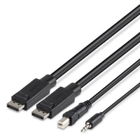 Belkin Cybersecurity and Secure KVM TAA DUAL DP/USB/AUD SKVM CBL,DP M/M; USB A/B, (1.8M) - Black(F1D9020b06t),TAA Compliant, 4K@60hz, 2 Years Warranty - Image 2