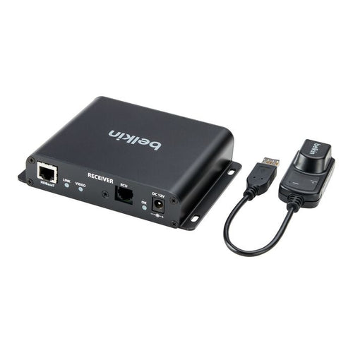 Belkin Cybersecurity and Secure KVM Extender Receiver Copper CAT6 - Universal Video, TAA-compliance, UHD 4K @60Hz 4:2:0 up to 100 m, 3-Year Warranty - Image 1