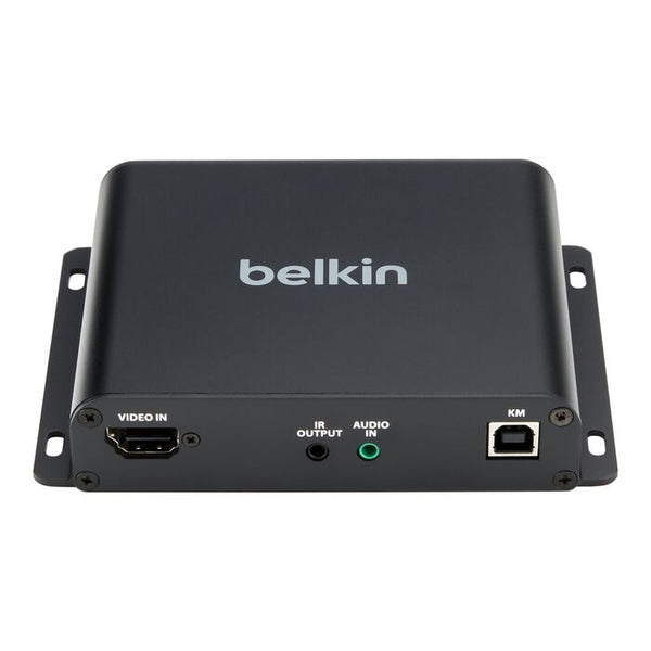Belkin Cybersecurity and Secure KVM Extender Transmitter Copper CAT6 - Universal Video, UHD 4K@60Hz 4:2:0 up to 100m, TAA compliance, 3-Year Warranty