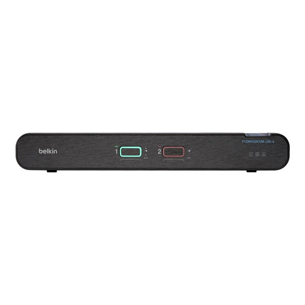 Belkin Universal 2nd Gen Secure KVM Switch w/ CAC - Black (F1DN102KVM-UN-4),12VDC 2.5A, 2 Years Warranty