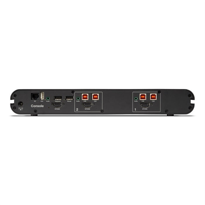 Belkin Universal 2nd Gen Secure KVM Switch w/ CAC - Black (F1DN102KVM-UN-4),12VDC 2.5A, 2 Years Warranty - Image 3