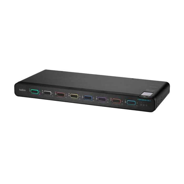 Belkin Cybersecurity and Secure KVM Universal 2nd Gen Secure KVM Switch, 8-Port Single Head w/ CAC - Black (F1DN108KVM-UN-4),12V,2.5A,2 Years Warranty - Image 2