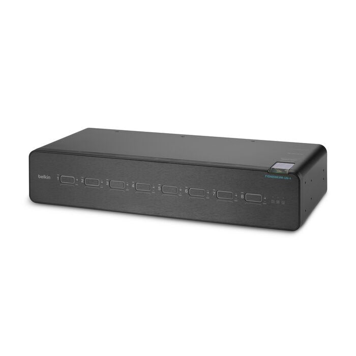 Belkin Cybersecurity and Secure KVM Universal 2nd Gen Secure KVM Switch, 8-Port Dual Head w/ CAC - Black (F1DN208KVM-UN-4),12VDC 4.0A, 2 Years Warrant - Image 2
