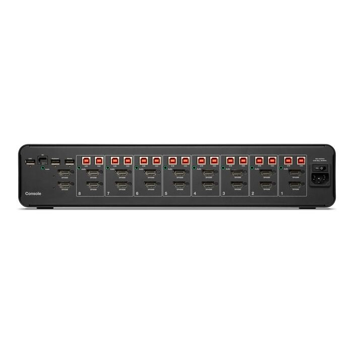 Belkin Cybersecurity and Secure KVM Universal 2nd Gen Secure KVM Switch, 8-Port Dual Head w/ CAC - Black (F1DN208KVM-UN-4),12VDC 4.0A, 2 Years Warrant - Image 3
