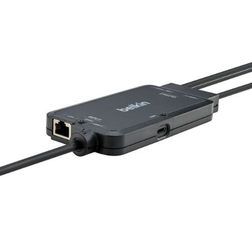 Belkin Cybersecurity and Secure KVM TAA KVM Dock USB-C® to (2) DP/USB-B Cables w/ RJ45 and Power - Black(F1DN2CCBL-CPN6t), 3 Years Warranty - Image 1
