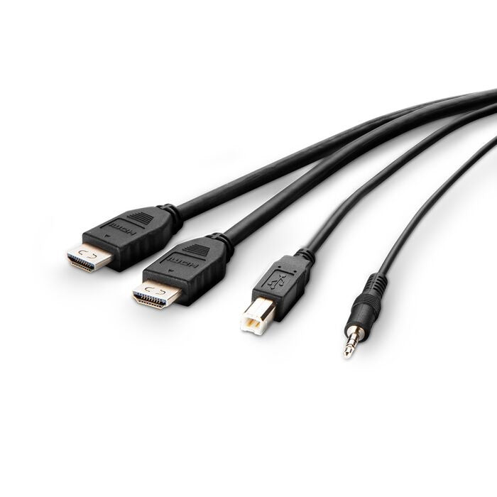 Belkin Cybersecurity and Secure KVM TAA AA DUAL HDMI/USB/AUD CBL, HDMI M/M; USB A/B,(1.8M) - Black(F1DN2CCBL-HH6T), 2 Years Warranty - Image 2