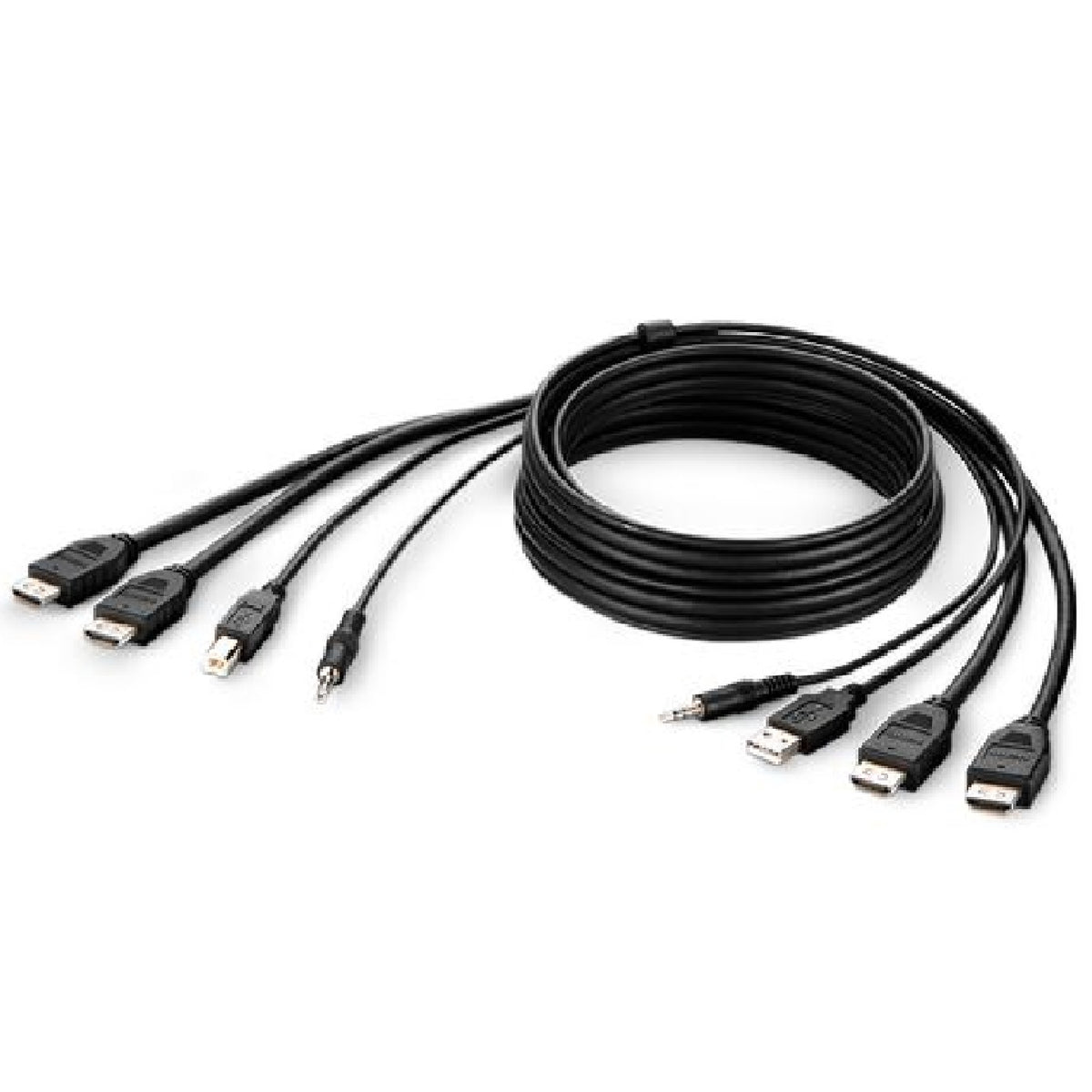 Belkin Cybersecurity and Secure KVM TAA AA DUAL HDMI/USB/AUD CBL, HDMI M/M; USB A/B,(1.8M) - Black(F1DN2CCBL-HH6T), 2 Years Warranty - Image 3