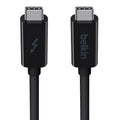 Belkin Thunderbolt 3 Cable USB-C  to USB-C (1M) - Black (F2CD081ds1M-BLK ), 60W PD, 20Gbps, 4K/Ultra-HD, Thunderbolt Certified, 2 Years Warranty - Image 1