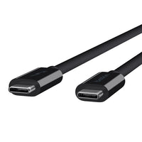 Belkin Thunderbolt 3 Cable USB-C  to USB-C (1M) - Black (F2CD081ds1M-BLK ), 60W PD, 20Gbps, 4K/Ultra-HD, Thunderbolt Certified, 2 Years Warranty - Image 2