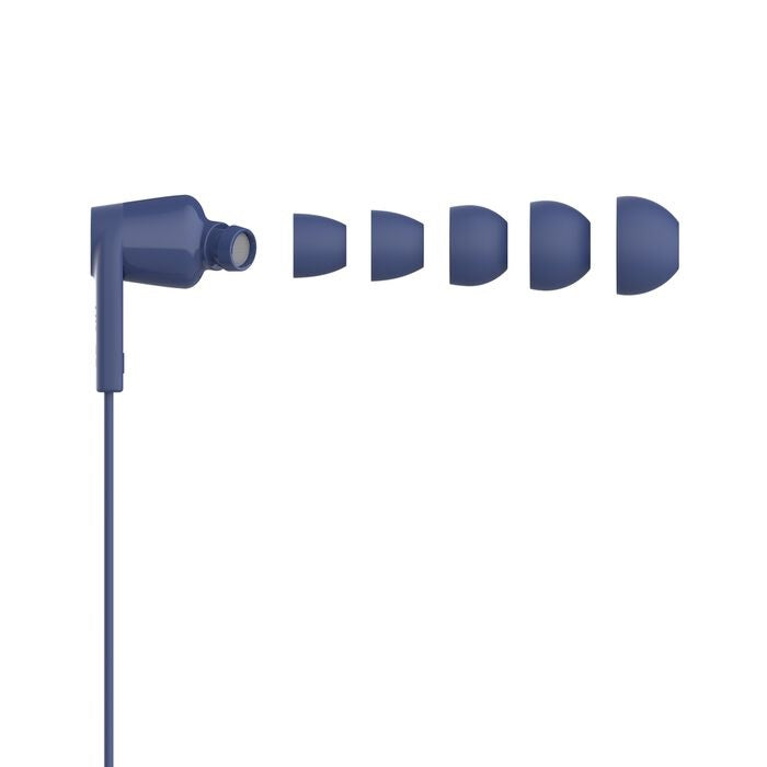 Belkin SoundForm USB-C Wired Earbuds With Adjustable Volume Limiter - Blue (G3H0002fqBLV2), IPX5-Rated, 10mm Drivers, Tangle-Free, 2 Years Warranty - Image 3