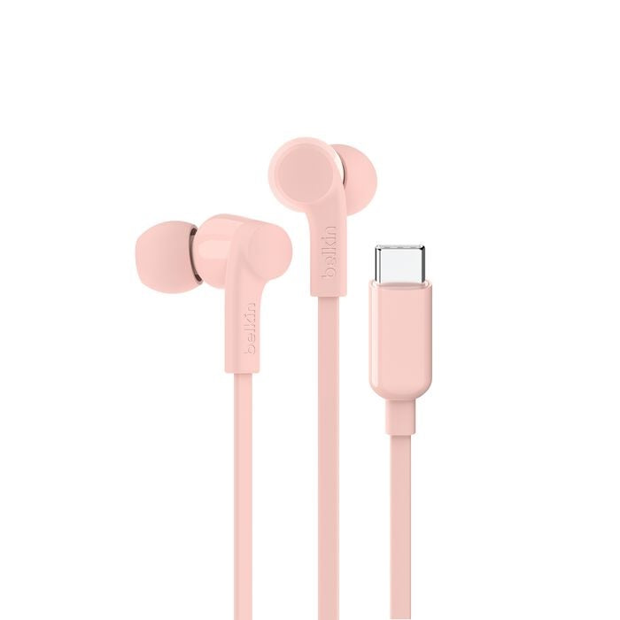 Belkin SoundForm USB-C Wired Earbuds With Adjustable Volume Limiter - Pink(G3H0002fqPKV2),IPX5-Rated,10mm Drivers,Built-in Microphone,2 Years Warranty - Image 5