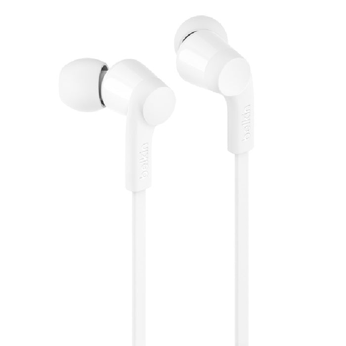 Belkin SoundForm USB-C Wired Earbuds With Adjustable Volume Limiter -White(G3H0002fqPKV2),IPX5-Rated,10mm Drivers,Built-in Microphone,2 Years Warranty - Image 2