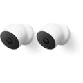Google Nest Outdoor / Indoor Battery Security Camera (Pack of 2) -  Snow(GA01894-AU),1080 HD/2MP,Wire-Free Battery,Built-in Microphone,1 Year Warranty - Image 1
