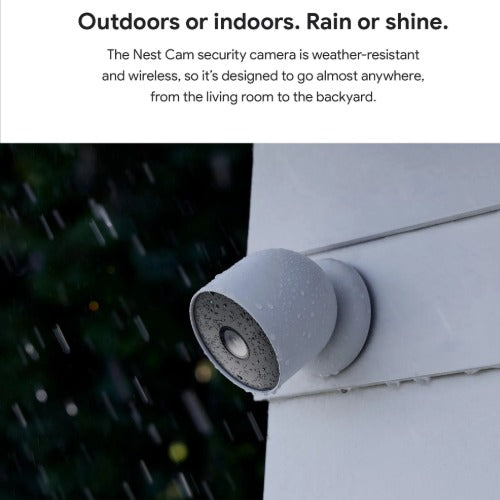 Google Nest Outdoor / Indoor Battery Security Camera (Pack of 2) -  Snow(GA01894-AU),1080 HD/2MP,Wire-Free Battery,Built-in Microphone,1 Year Warranty - Image 4