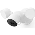Google Nest Cam Outdoor with Floodlight (Wired) - Snow(GA02411-AU),1080 HD/2MP,180° Motion Detection,Rechargeable,Night Vision,1 Year Warranty - Image 1