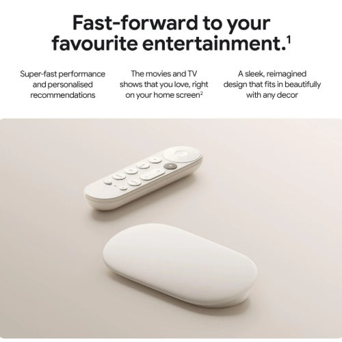 Google TV Streamer 4K - White(GA05662), 4GB/32GB,4K Ultra HD resolution,HDR10+, Dolby Vision,Built-in Google Assistant,1 Year Warranty - Image 3