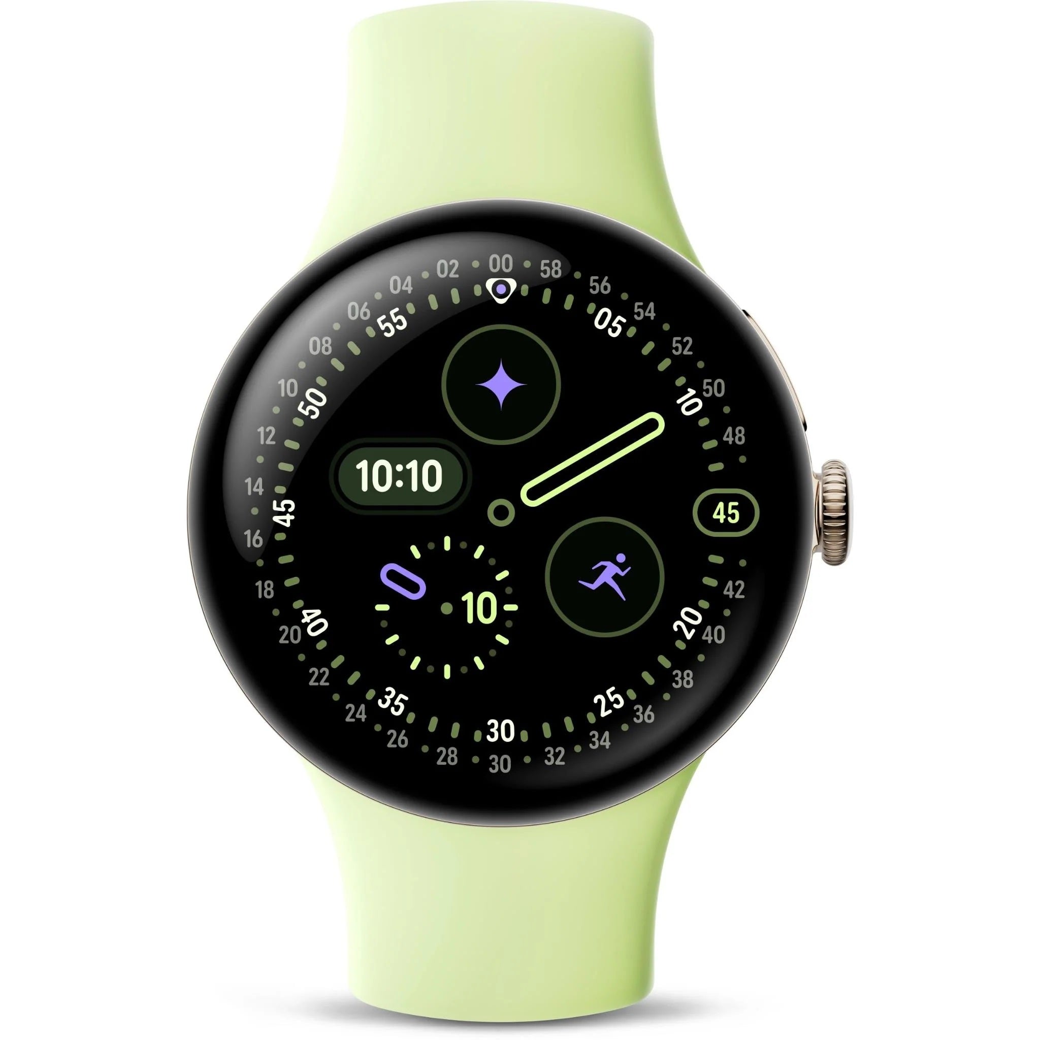 Google Pixel Watch 4 Wi-Fi (41mm) - Champagne Gold with Lemongrass Active Band(GA06002-US) *AU STOCK*, AMOLED, 2GB/32GB, NFC, 325mAh, 2 Years Warranty - Image 3