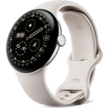 Google Pixel Watch 4 Wi-Fi (45mm) - Polished Silver with Porcelain Active Band(GA09308-US) *AU STOCK*, AMOLED, 2GB/32GB, NFC, 455mAh, 2 Years Warranty - Image 1